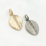 Load image into Gallery viewer, Sterling Silver Leaf Charm