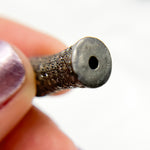 Load image into Gallery viewer, DC827. Diamond & Sterling Silver Cylindrical Bead