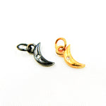 Load image into Gallery viewer, DC874. Diamond Sterling Silver Mini Moon Charm