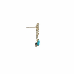 Load image into Gallery viewer, ER414895. 14k Solid Gold Diamond and Gemstone Fancy Dangle Earrings