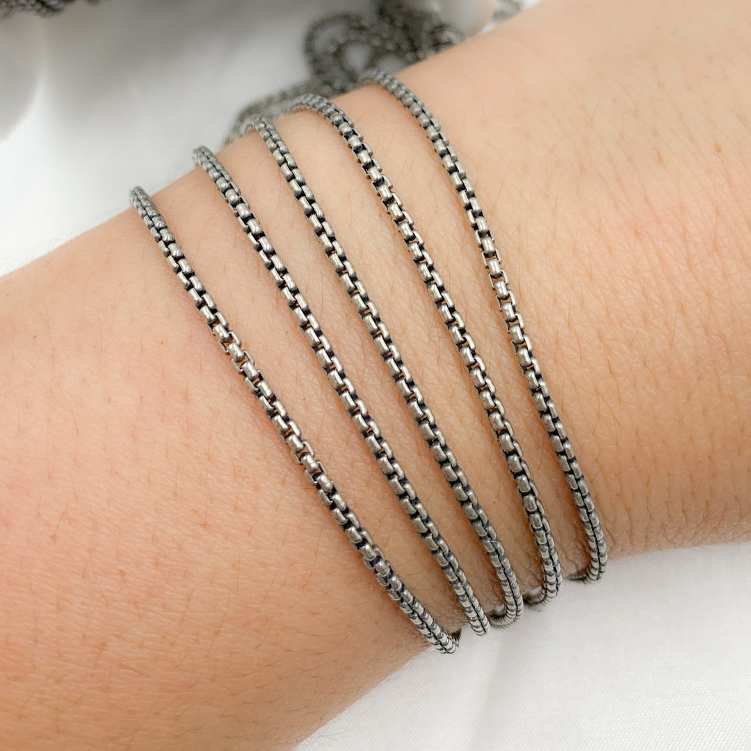 Sterling Silver Round Box Chains