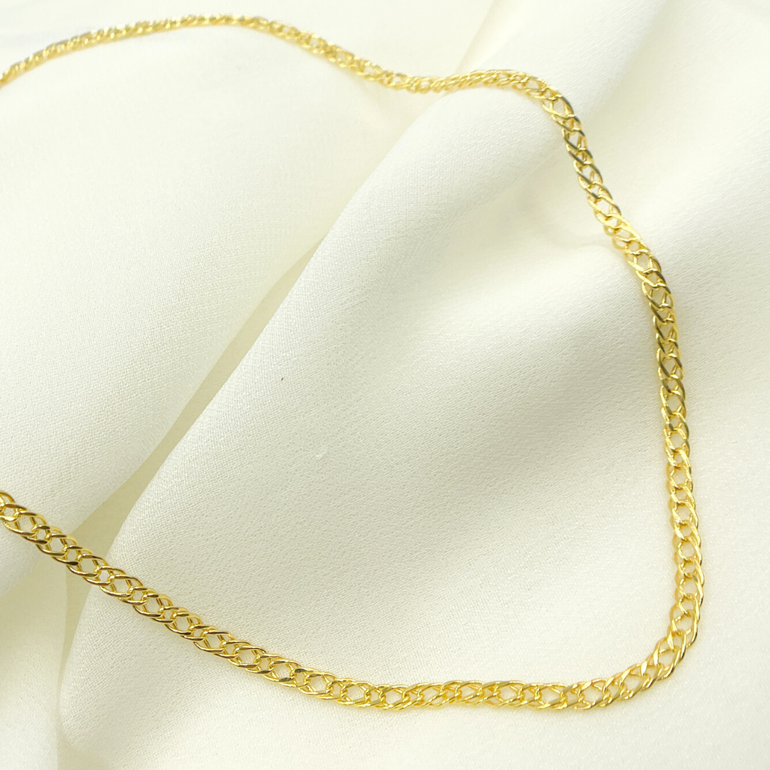 14K Solid Gold Curb Chain