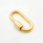 Load image into Gallery viewer, DC603. Sterling Silver Oval Carabiner Clasp