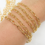 Load image into Gallery viewer, Gold Plated 925 Sterling Silver Diamond Cut Cable Link