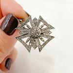 Load image into Gallery viewer, DP109. Diamond Sterling Silver Cross Pendant