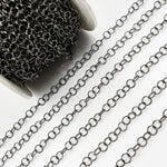 Load image into Gallery viewer, Buy Black Rhodium Sterling Silver Cable Chain