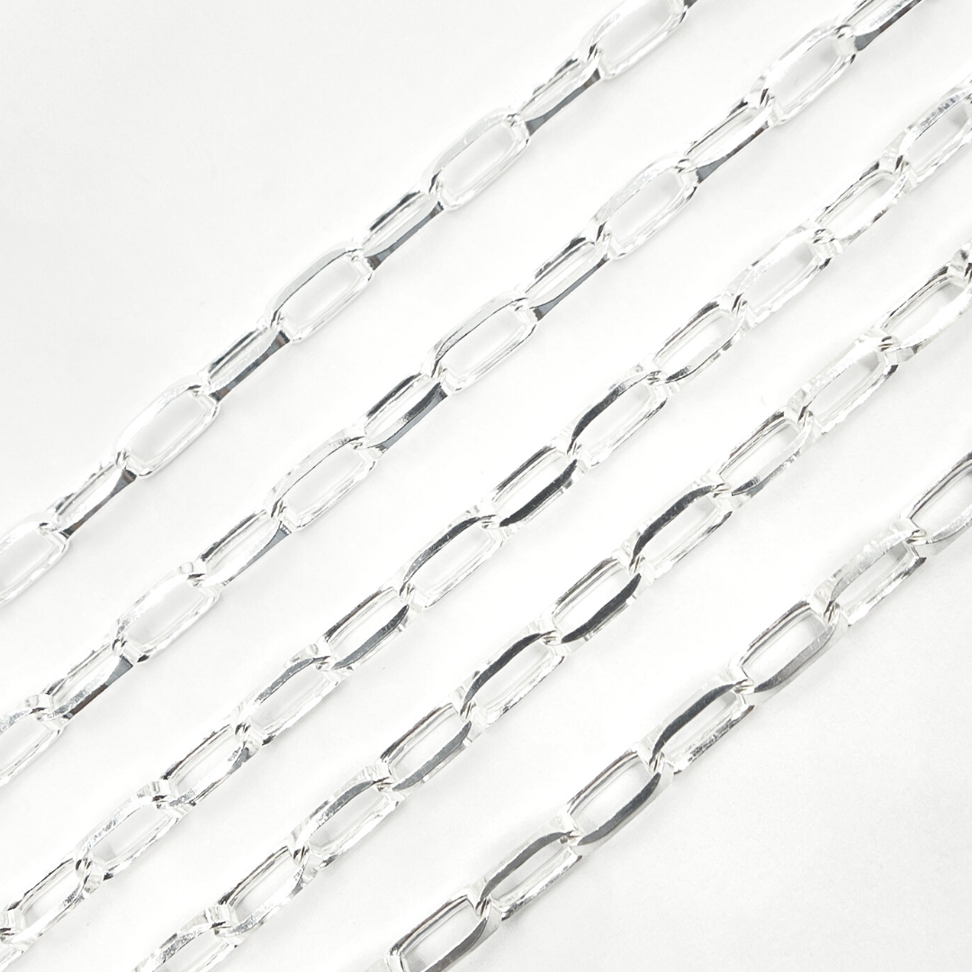 Shop Sterling Silver Rectangular Link Chain