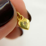 Load image into Gallery viewer, DC138. Diamond Sterling Silver Heart Charm
