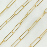 Load image into Gallery viewer, Y79GP. Gold Plated 925 Sterling Silver Paperclip Chain