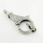 Load image into Gallery viewer, DC646. Diamond & Sterling Silver Round Trigger Clasp.