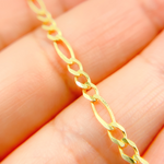 Load image into Gallery viewer, 058GL3BPT2A8L001 Bracelet. 14K Solid Gold Flat Figaro Bracelet