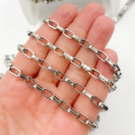Load image into Gallery viewer, Sterling Silver Flat Oval Link Chain