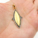 Load image into Gallery viewer, DP206. Diamond Sterling Silver Fancy Shape Pendant