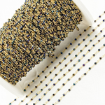 Load image into Gallery viewer, Coated Black Spinel Gemstone Faceted Rondel Wire Wrapped Chains. CBS02