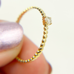 Load image into Gallery viewer, 14K Solid Gold Diamond Ring.