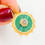 Load image into Gallery viewer, KG53A. 14K Solid Gold Round Pendant