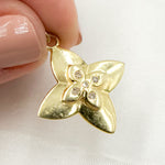 Load image into Gallery viewer, Shop Diamond Sterling Silver Flower Pendanto