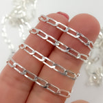 Load image into Gallery viewer, Silver Flat Curb Chain