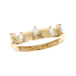 Load image into Gallery viewer, 14K Solid Gold Diamond Band Ring