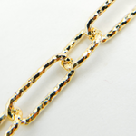 Load image into Gallery viewer, Gold Plated Diamond Cut Paper Clip Chain