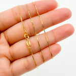 Load image into Gallery viewer, 050VED18K. 18K Solid Gold Box Chain