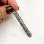 Load image into Gallery viewer, DP153. Diamond Sterling Silver Rectangle Pendant