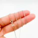 Load image into Gallery viewer, Sterling Silver Flat Round Link Necklace