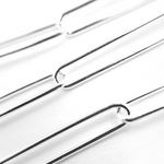 Load image into Gallery viewer, Sterling Silver Smooth Rectangular Link Chain