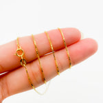 Load image into Gallery viewer, 058VED. 14K Solid Gold Link Box Chain