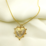 Load image into Gallery viewer, GDP47. 14K Solid Gold Diamond Heart Charm