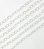 Load image into Gallery viewer, Sterling Silver Hammered Oval Shape Chain