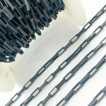 Load image into Gallery viewer, X31BRM. Black Rhodium Matt Sterling Silver Box Link Chain