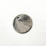 Load image into Gallery viewer, Sterling Silver Brushed Round Flat Disc Charm with a Single Hole
