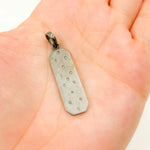 Load image into Gallery viewer, DC039. Diamond & Sterling Silver Rectangle Pendant