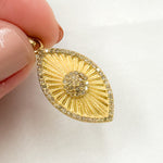 Load image into Gallery viewer, Diamond Sterling Silver Eye Pendant