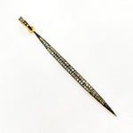 Load image into Gallery viewer, DP224. Diamond Silver Spike Pendant