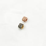 Load image into Gallery viewer, Diamond & Sterling Silver Rondelle Spacer Bead
