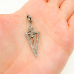 Load image into Gallery viewer, DP244. Diamond & Sterling Silver Thunder Bolt Pendant