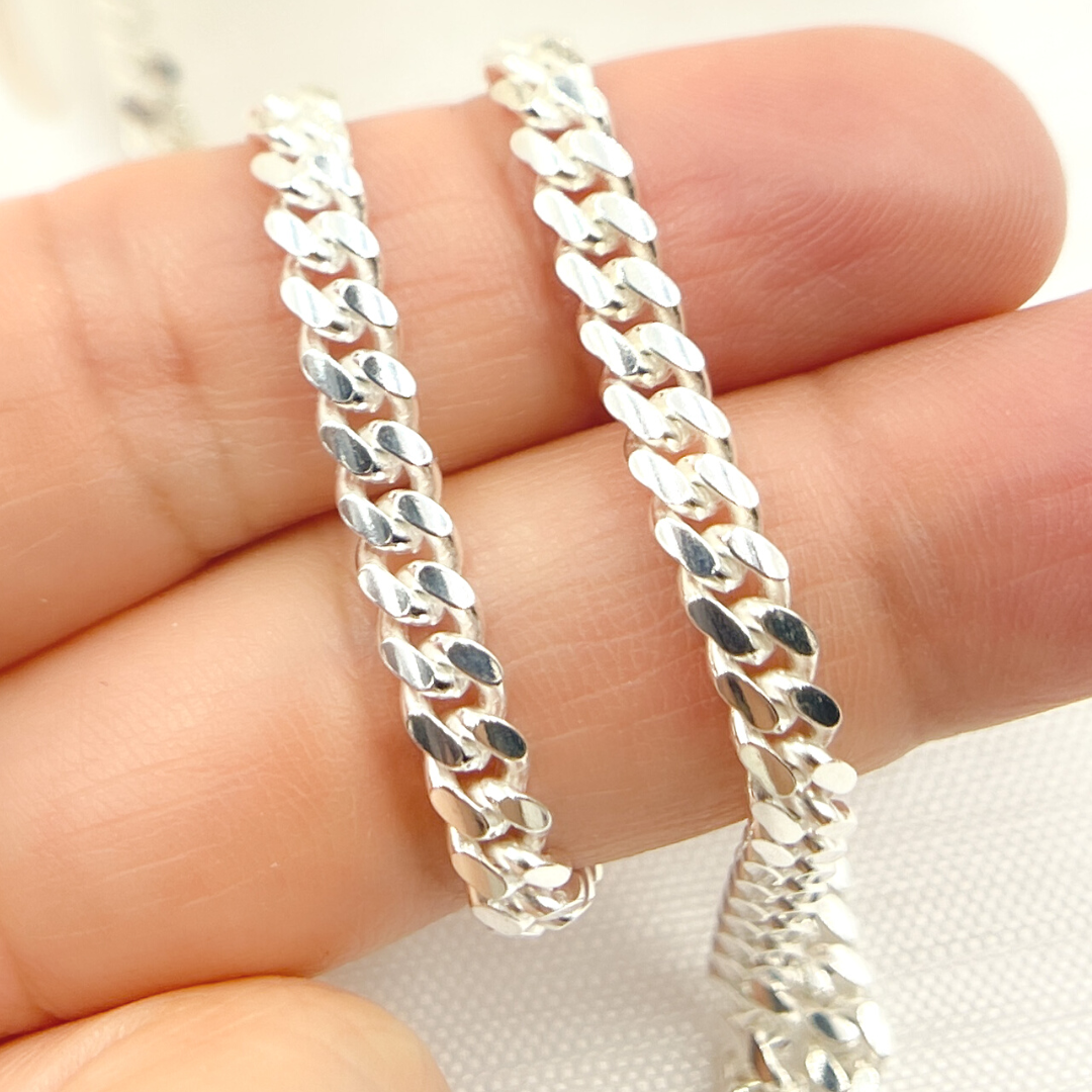 Z71SS. Sterling Silver Flat Curb Chain