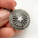 Load image into Gallery viewer, Sterling Silver Round Star Pendant