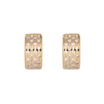 Load image into Gallery viewer, Shop 14K Solid Gold Diamond Huggies Earrings