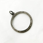 Load image into Gallery viewer, DC858. Diamond Sterling Silver Ring Pendant