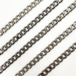 Load image into Gallery viewer, Oxidized Sterling Silver Curb Chain