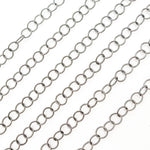 Load image into Gallery viewer, Sterling Silver Twisted Round Link Chain