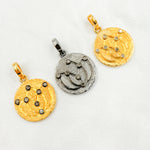 Load image into Gallery viewer, DP316. Diamond Sterling Silver Round Pendant