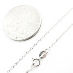 Load image into Gallery viewer, 14K Solid White Gold Singapore Chain