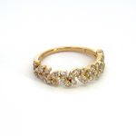 Load image into Gallery viewer, 14k Solid Gold Leaves Ring.