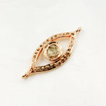 Load image into Gallery viewer, DP1008. Diamond Sterling Silver Eye Connector with Polki Diamond