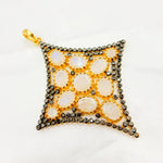 Load image into Gallery viewer, DSP014. Diamond Sterling Silver Diamond Pendant with Gemstone