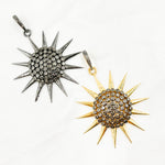 Load image into Gallery viewer, DP070. Diamond Sterling Silver Sun Pendant